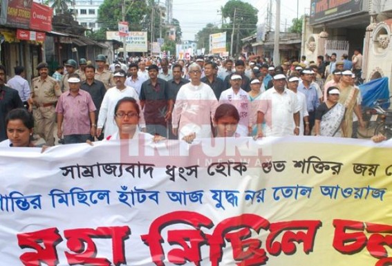 CM held peace rally road-show : CPI-M’s belief much in showoff rather than Action CM held peace rally road-show : CPI-M’s belief much in showoff rather than Action